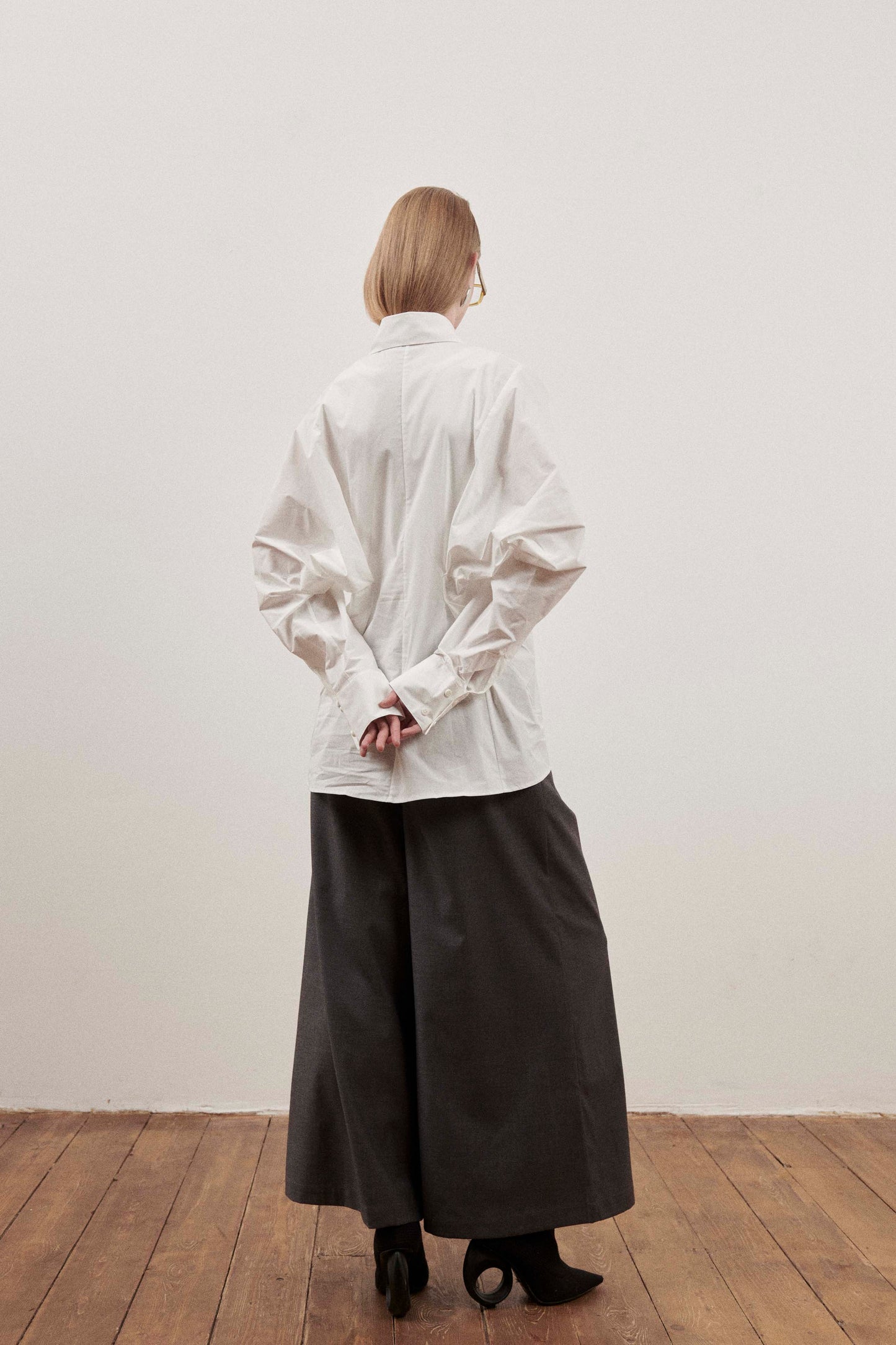White Darted Shirt