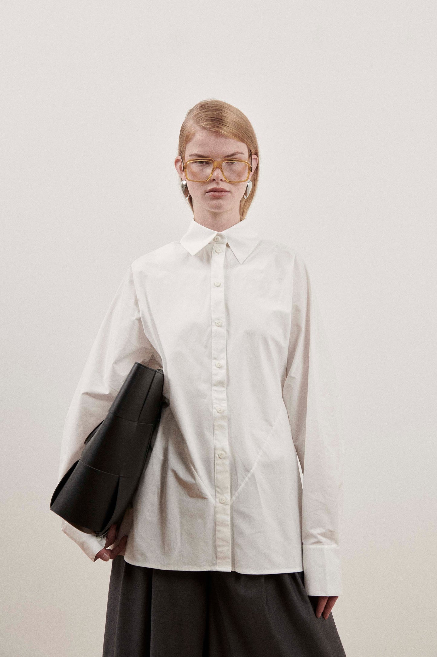 White Darted Shirt