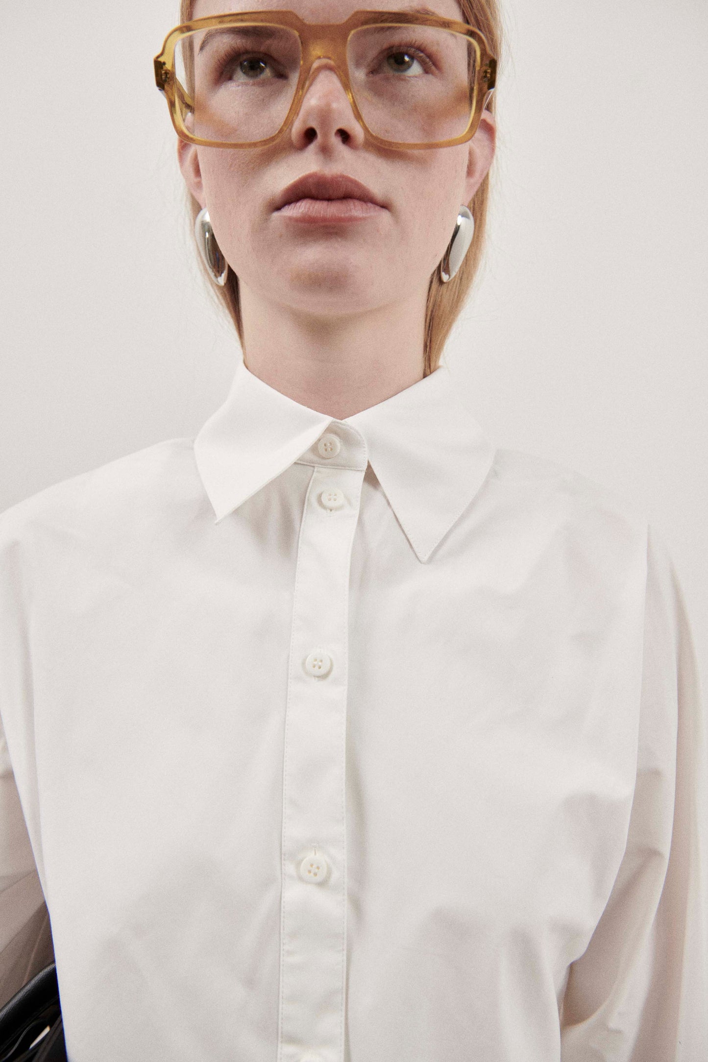 White Darted Shirt