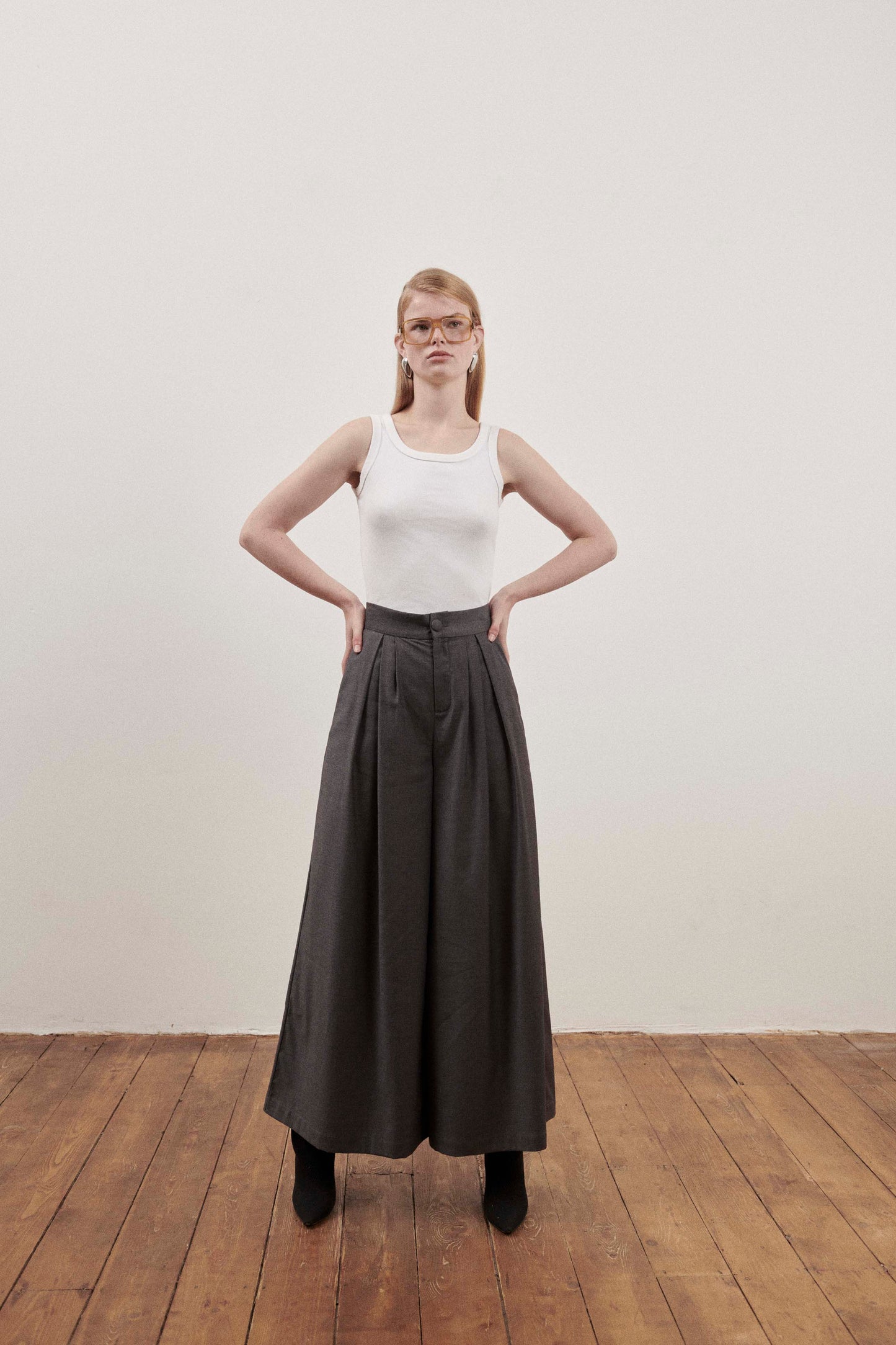 Grey Manhattan Trousers
