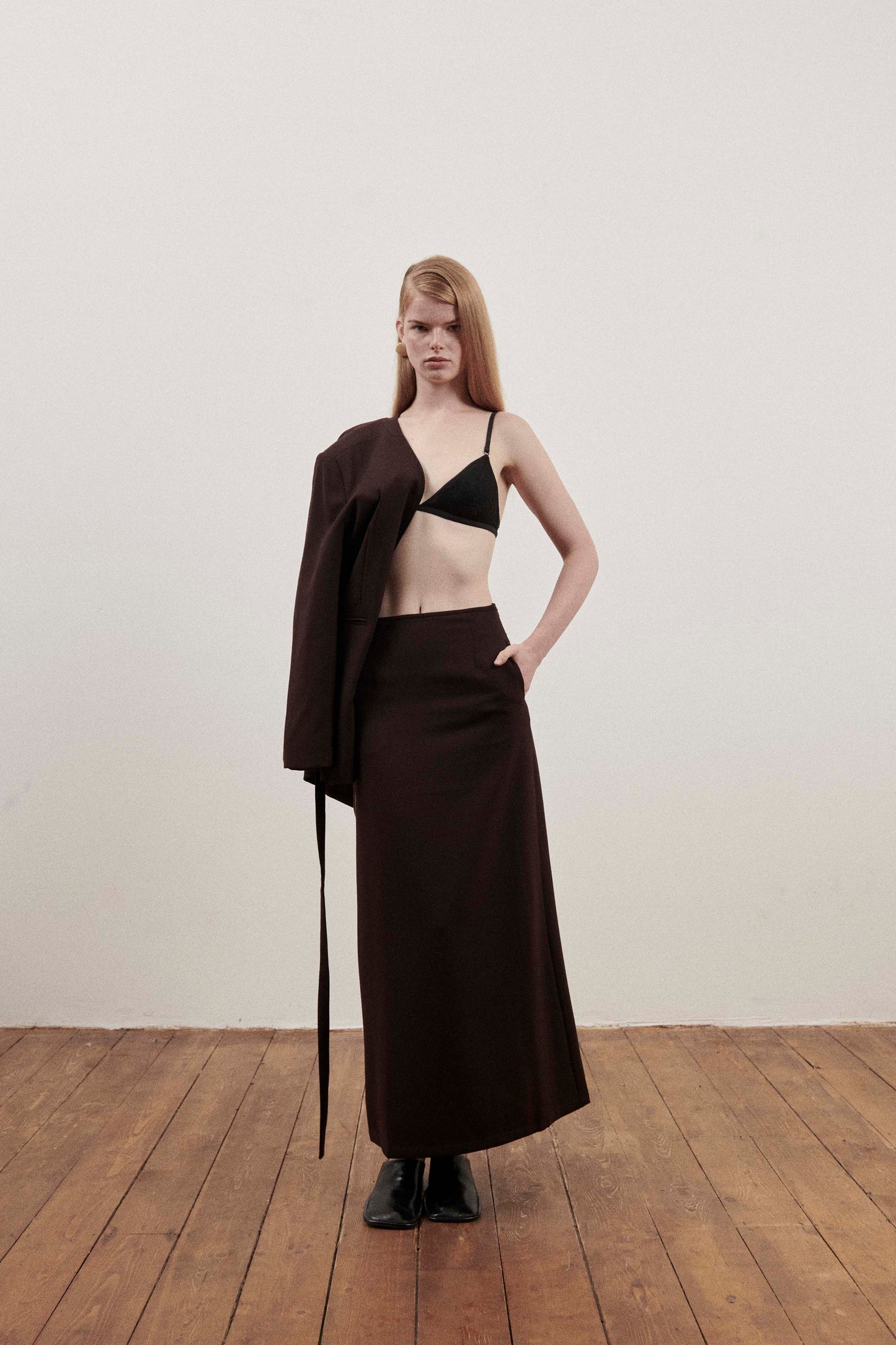 Chocolate Maxi Skirt