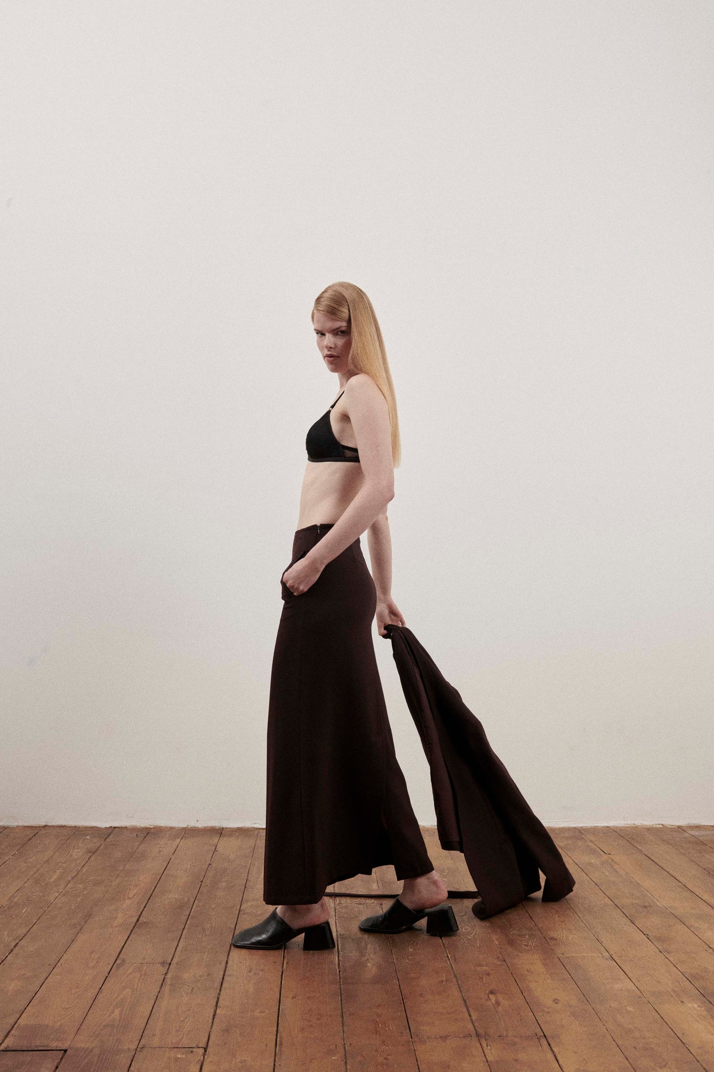 Chocolate Maxi Skirt