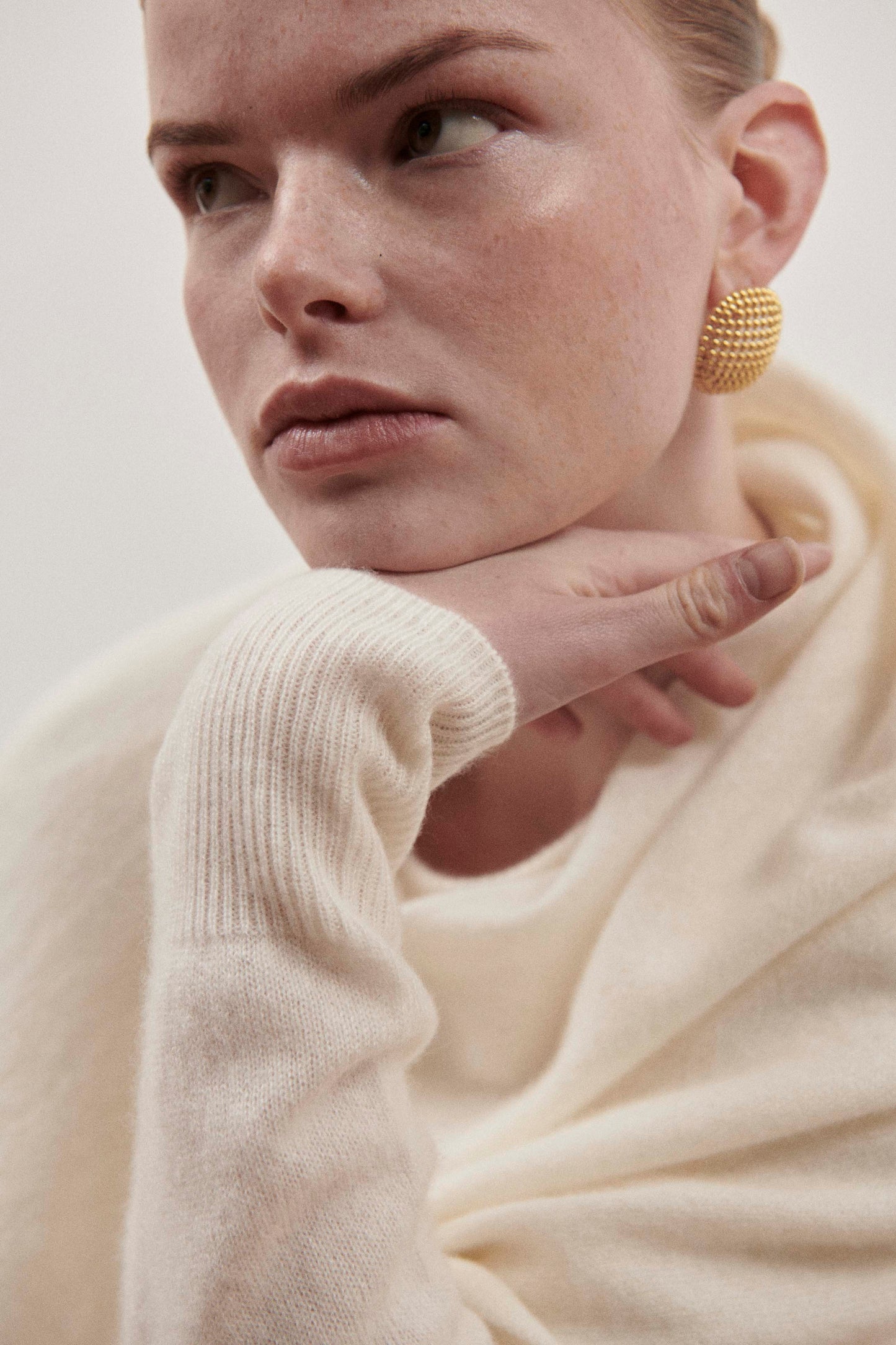Cream Cashmere Wind Jumper
