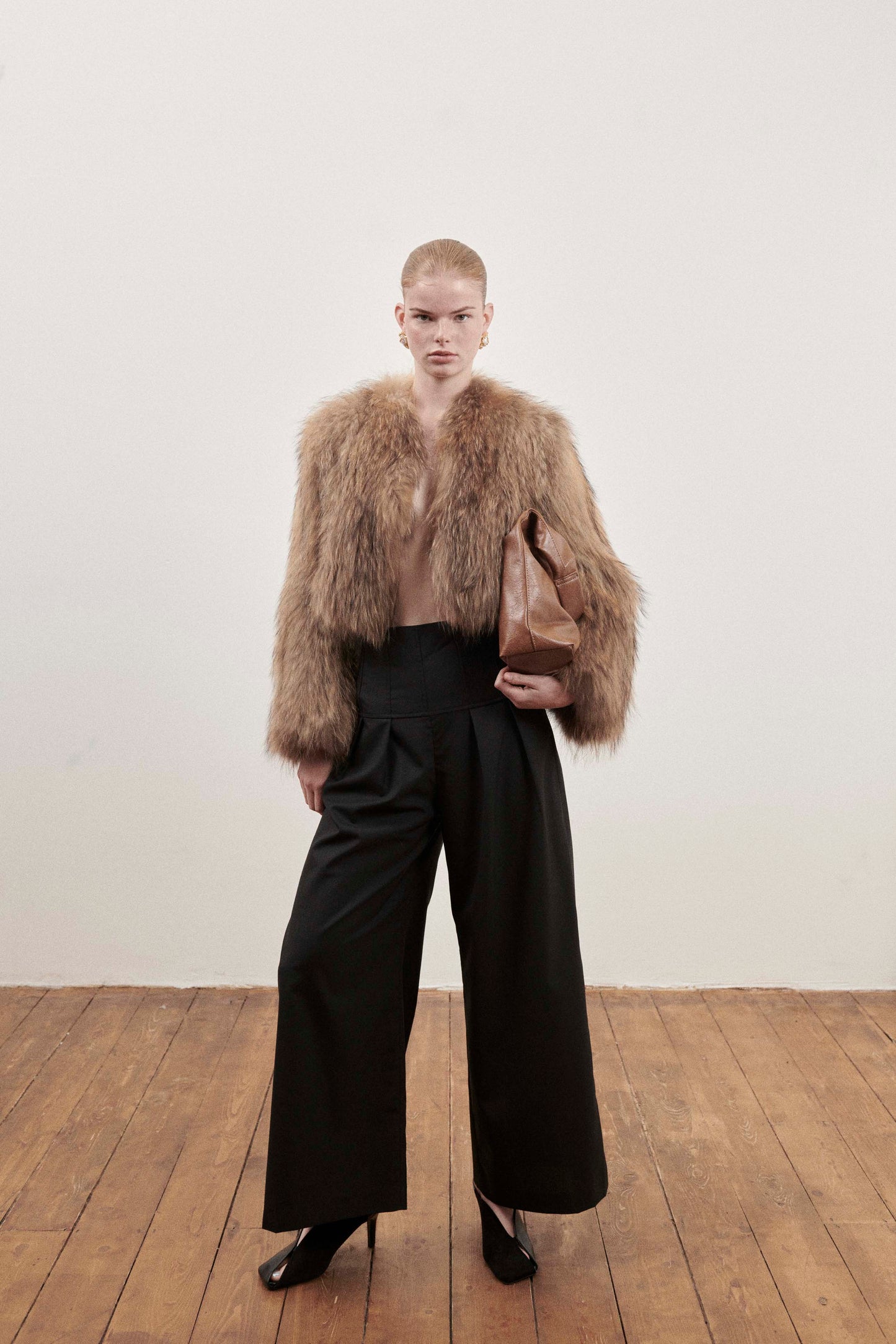 Brown Fox Fur Coat