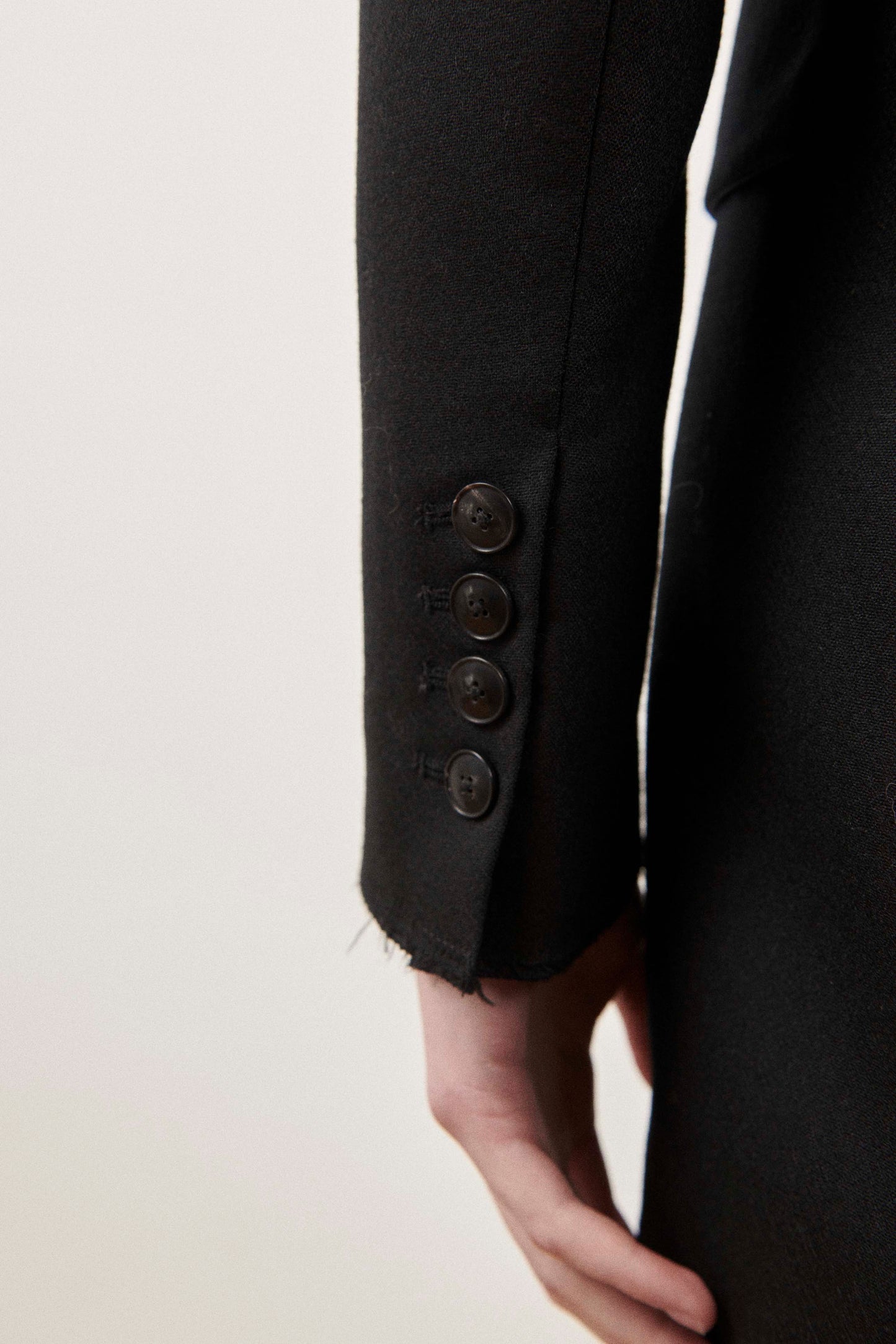 Single Breasted Raw Blazer