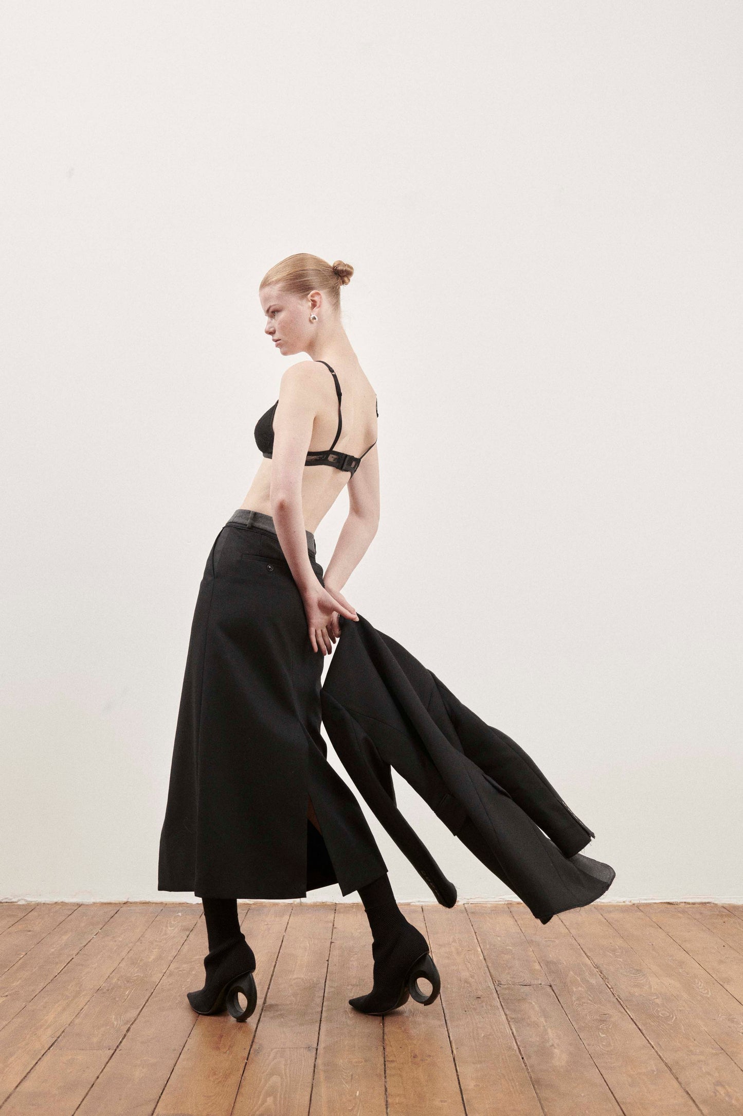 Long Raw Skirt