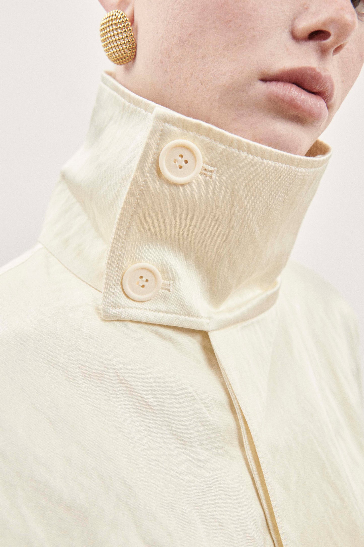 Cream Crinkle Jacket