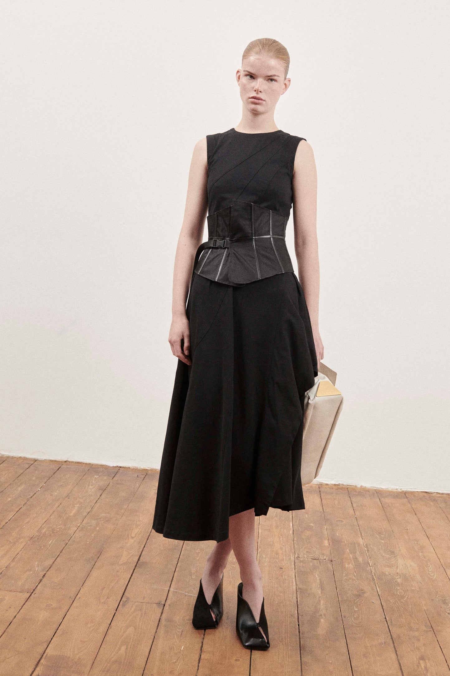 Black Snatch Corset Dress