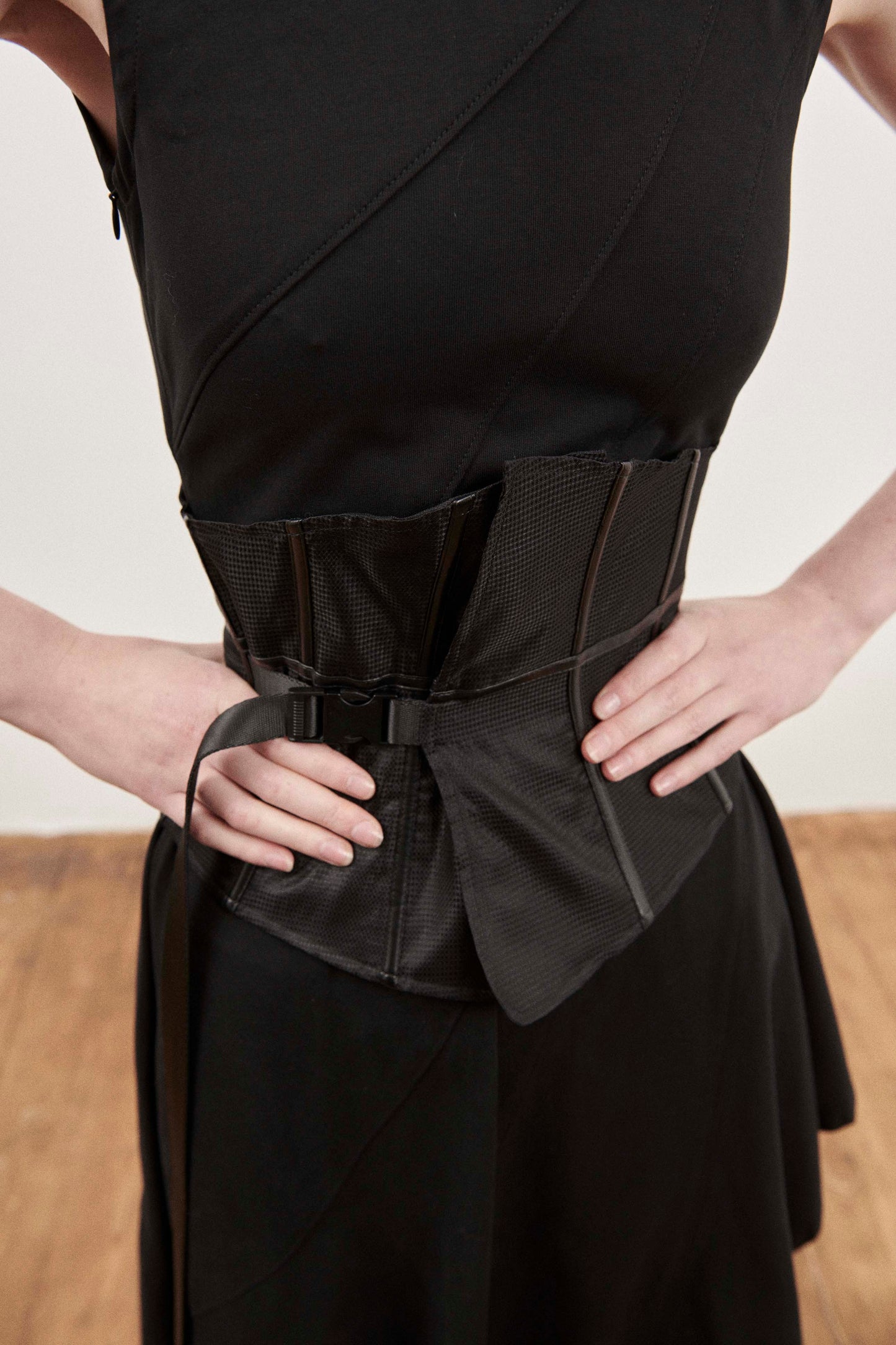 Black Snatch Corset Dress
