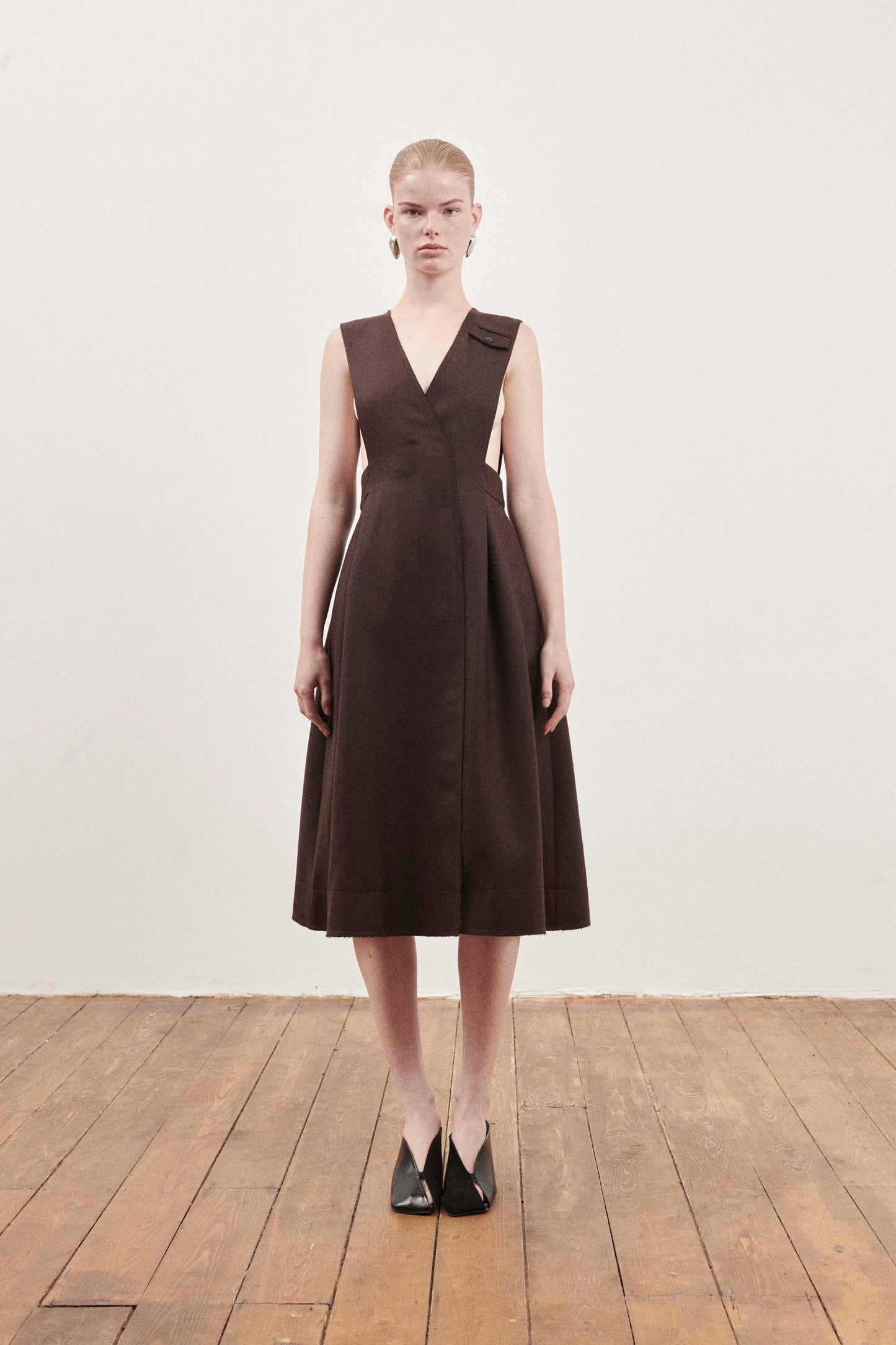 Brown Victoria Pinafore Dress