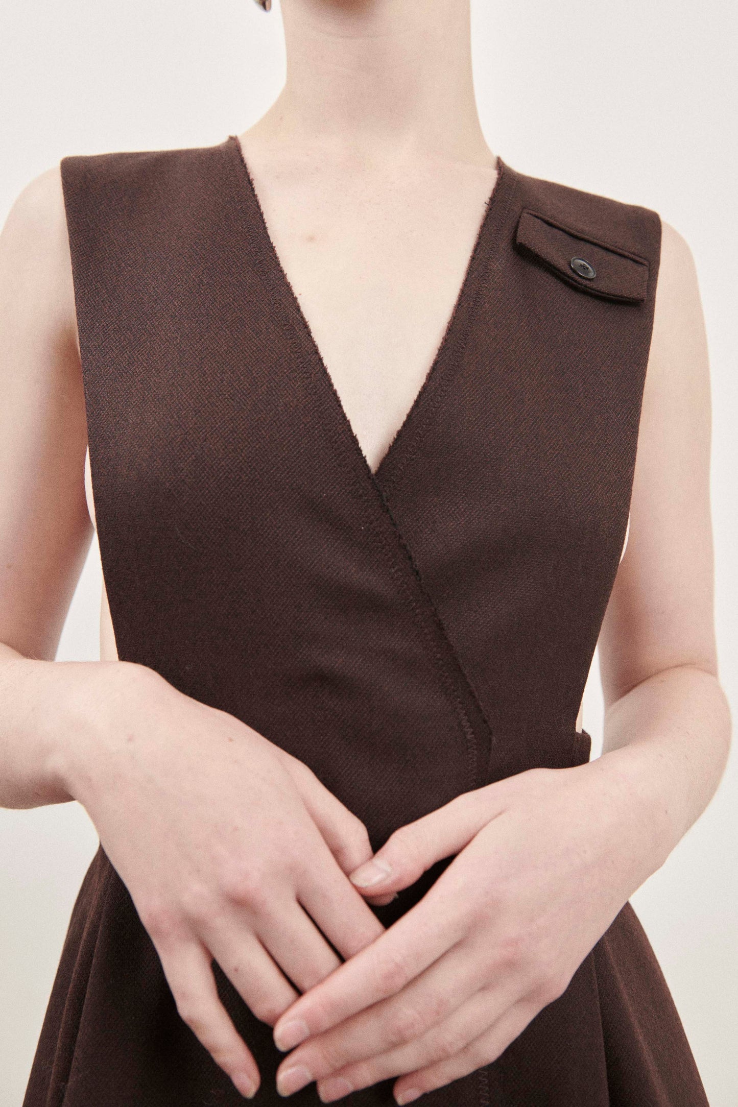 Brown Victoria Pinafore Dress