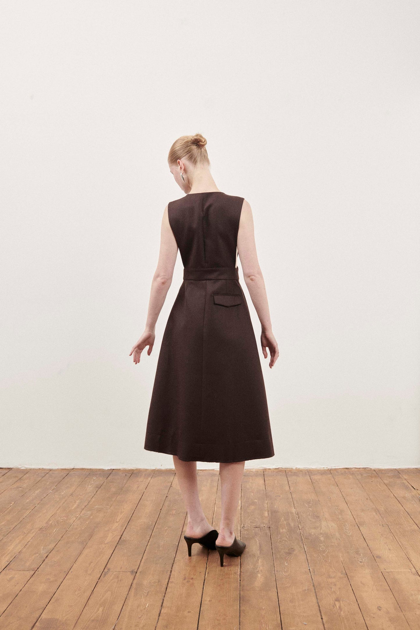 Brown Victoria Pinafore Dress