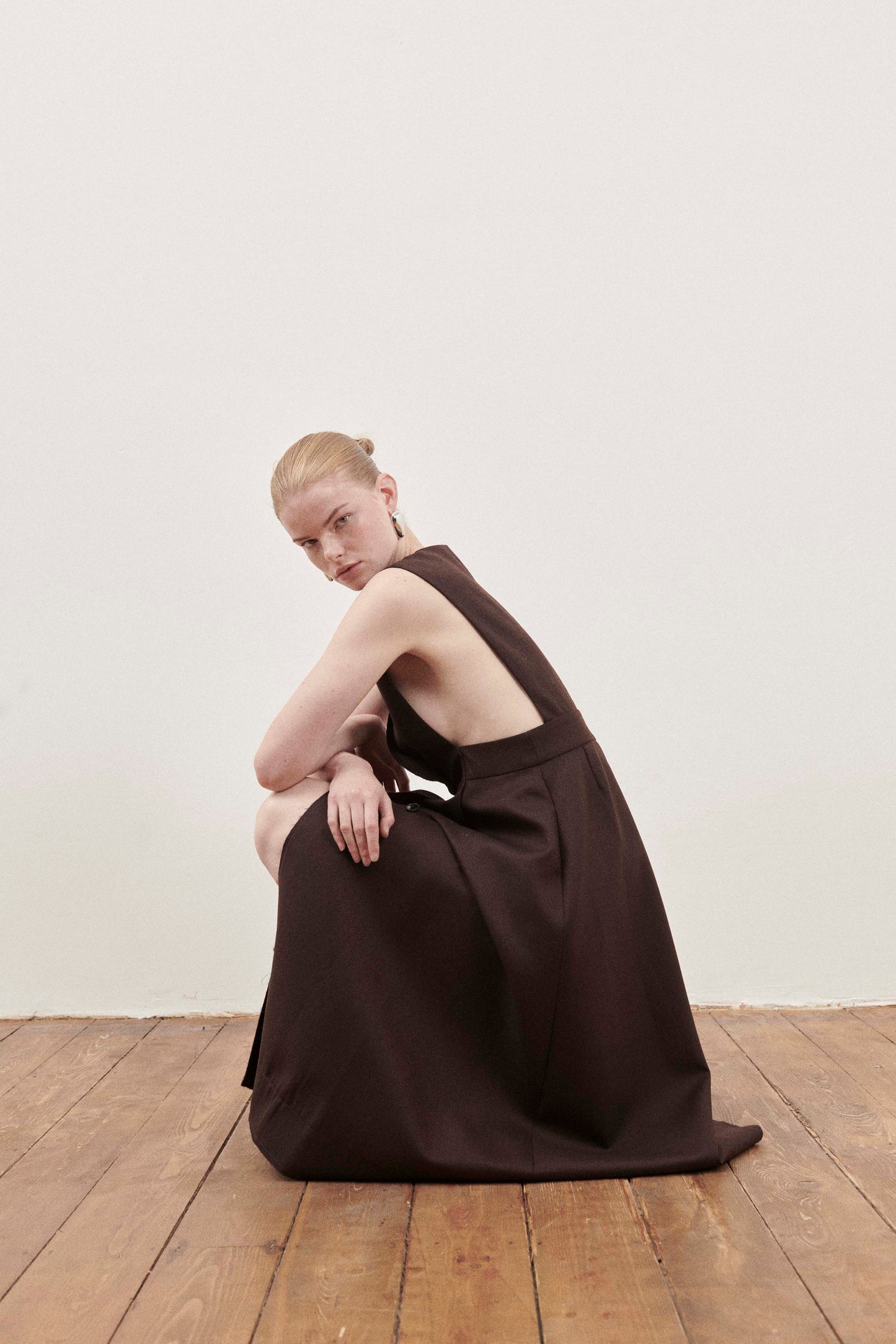 Brown Victoria Pinafore Dress