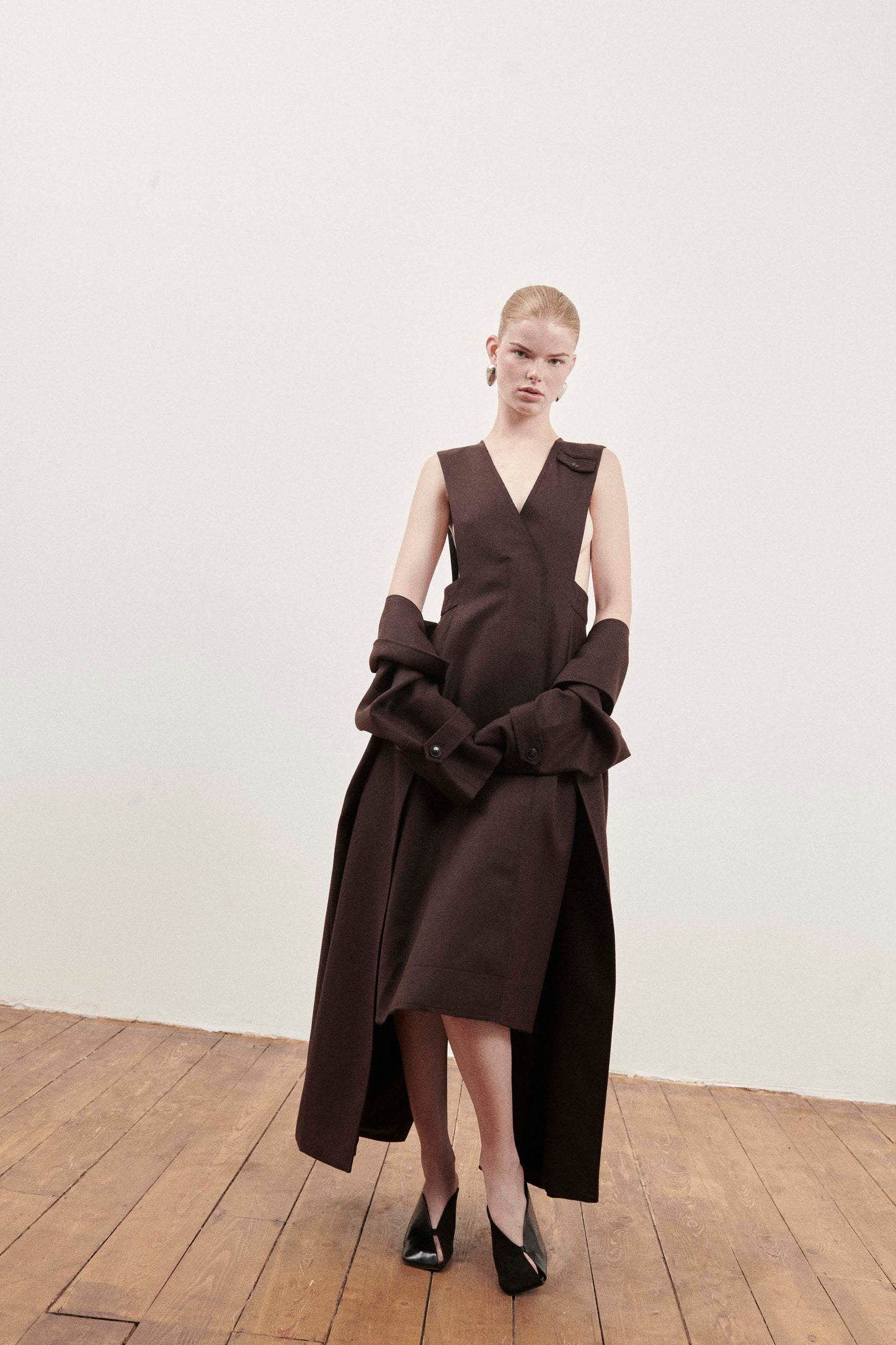 Brown Victoria Pinafore Dress