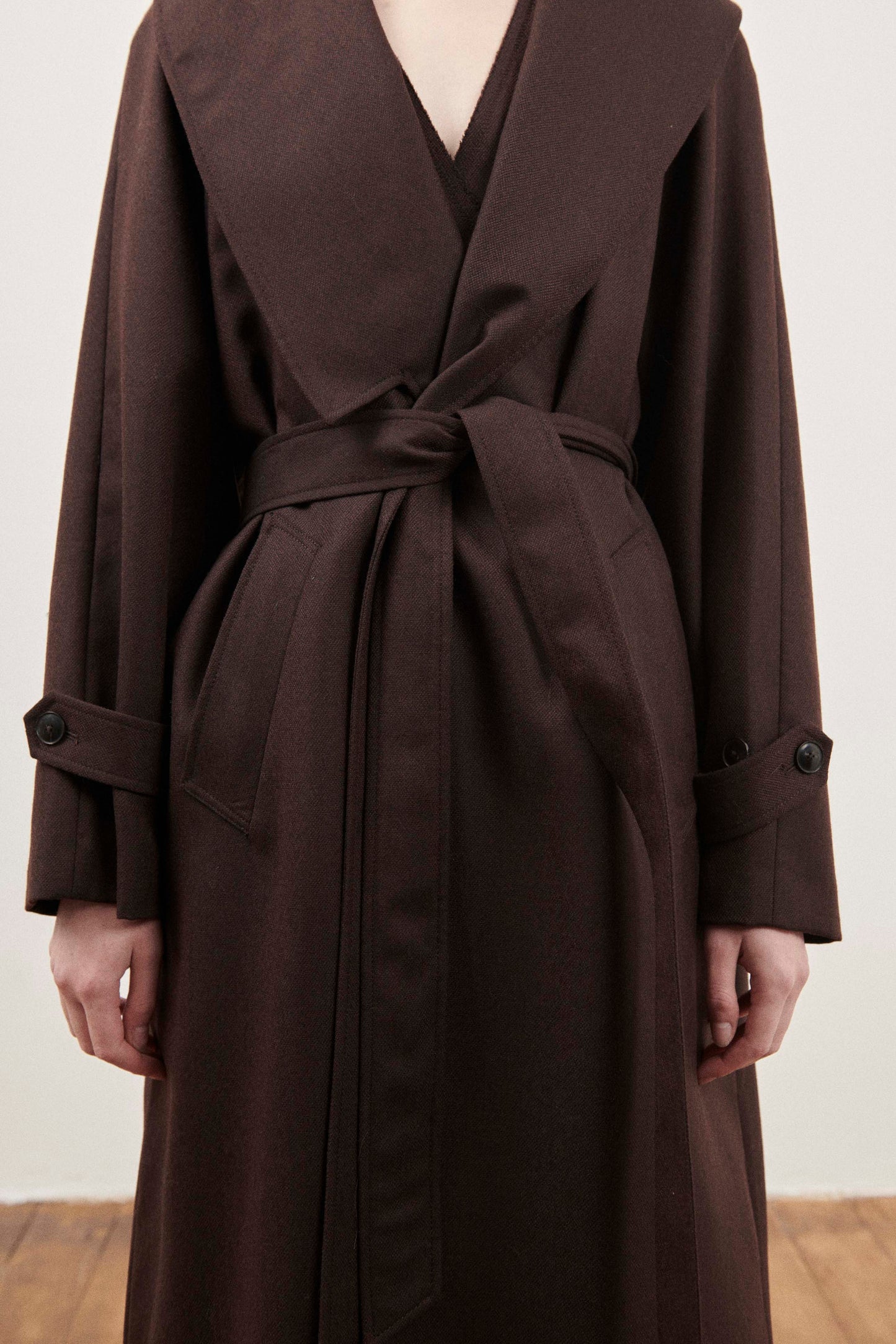 Brown Victoria Long Trench