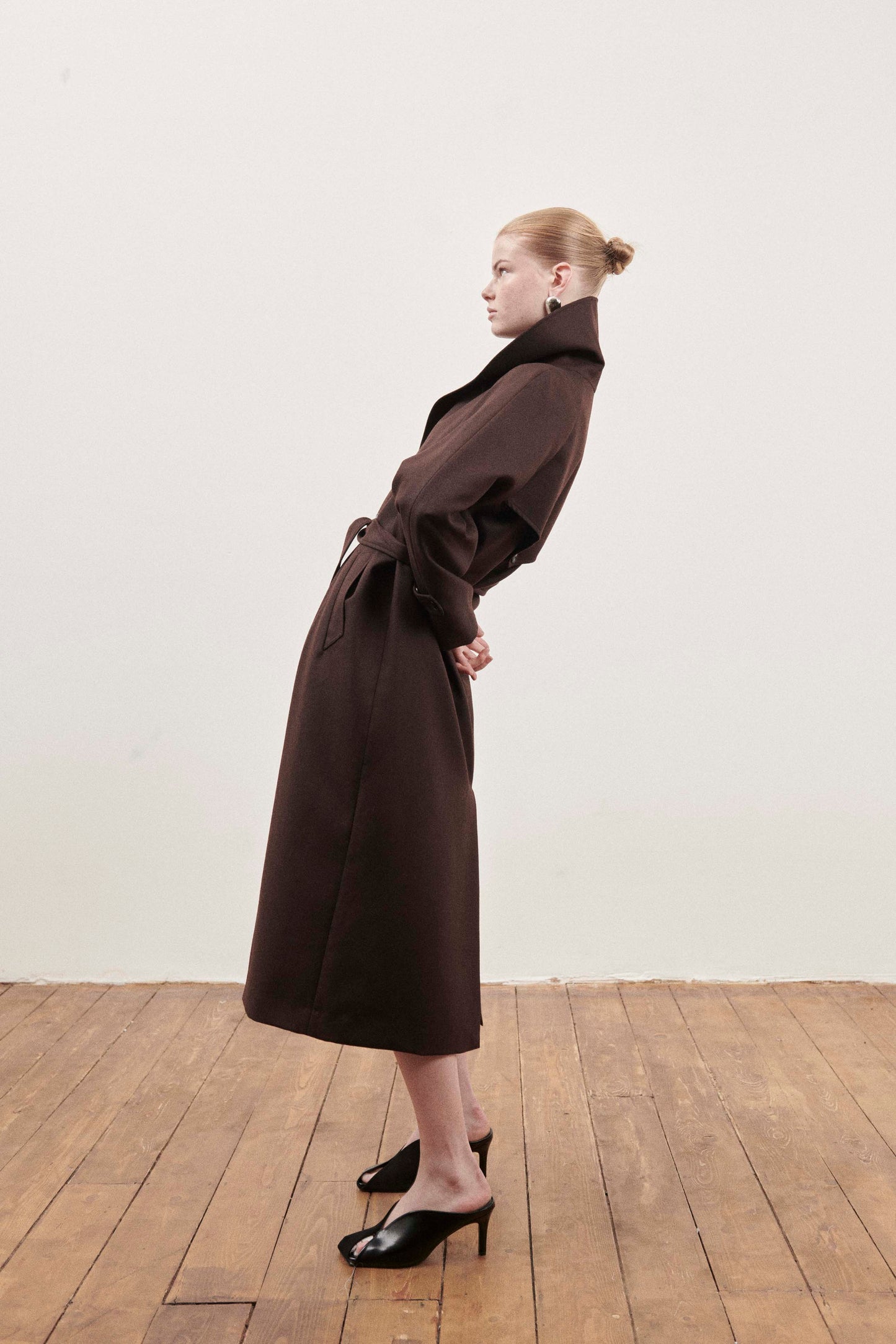 Brown Victoria Long Trench