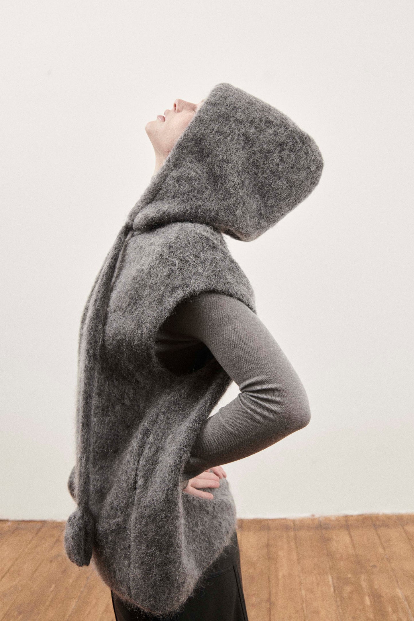 Grey Hooded Grizzly Jumper