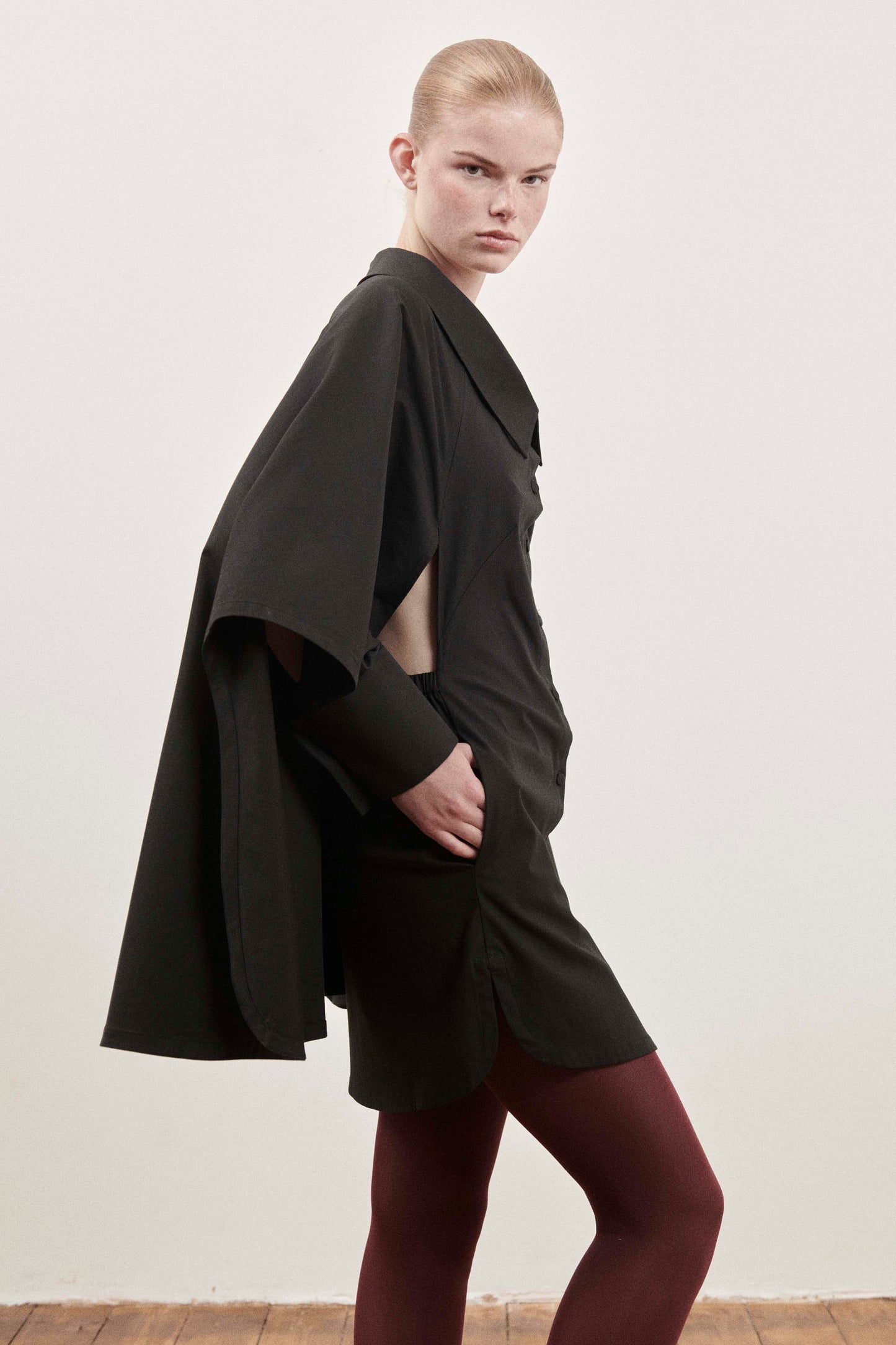 Black Cape Dress