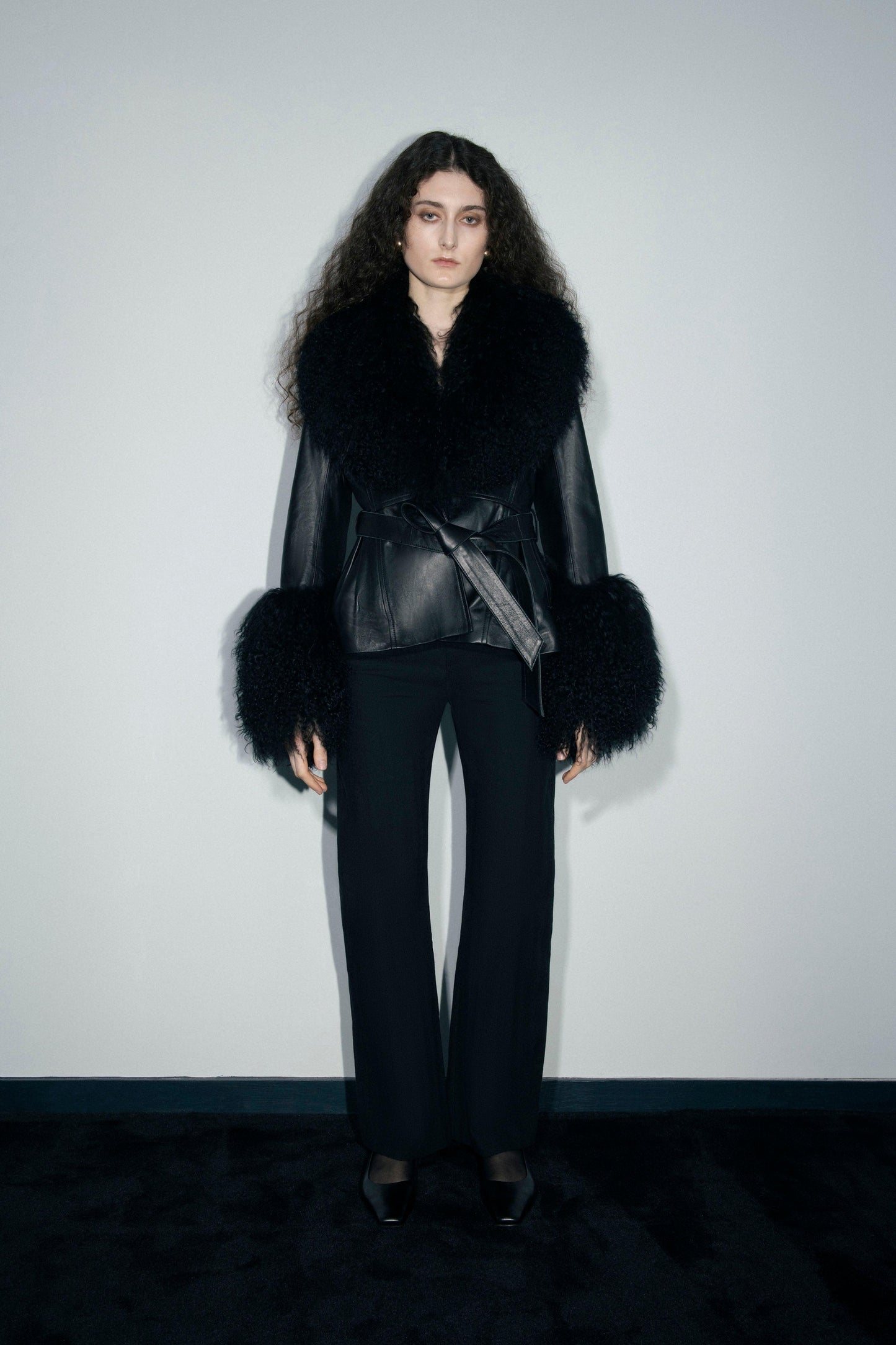 Lex Mongolian Sheep Fur Leather Jacket - Tutussie