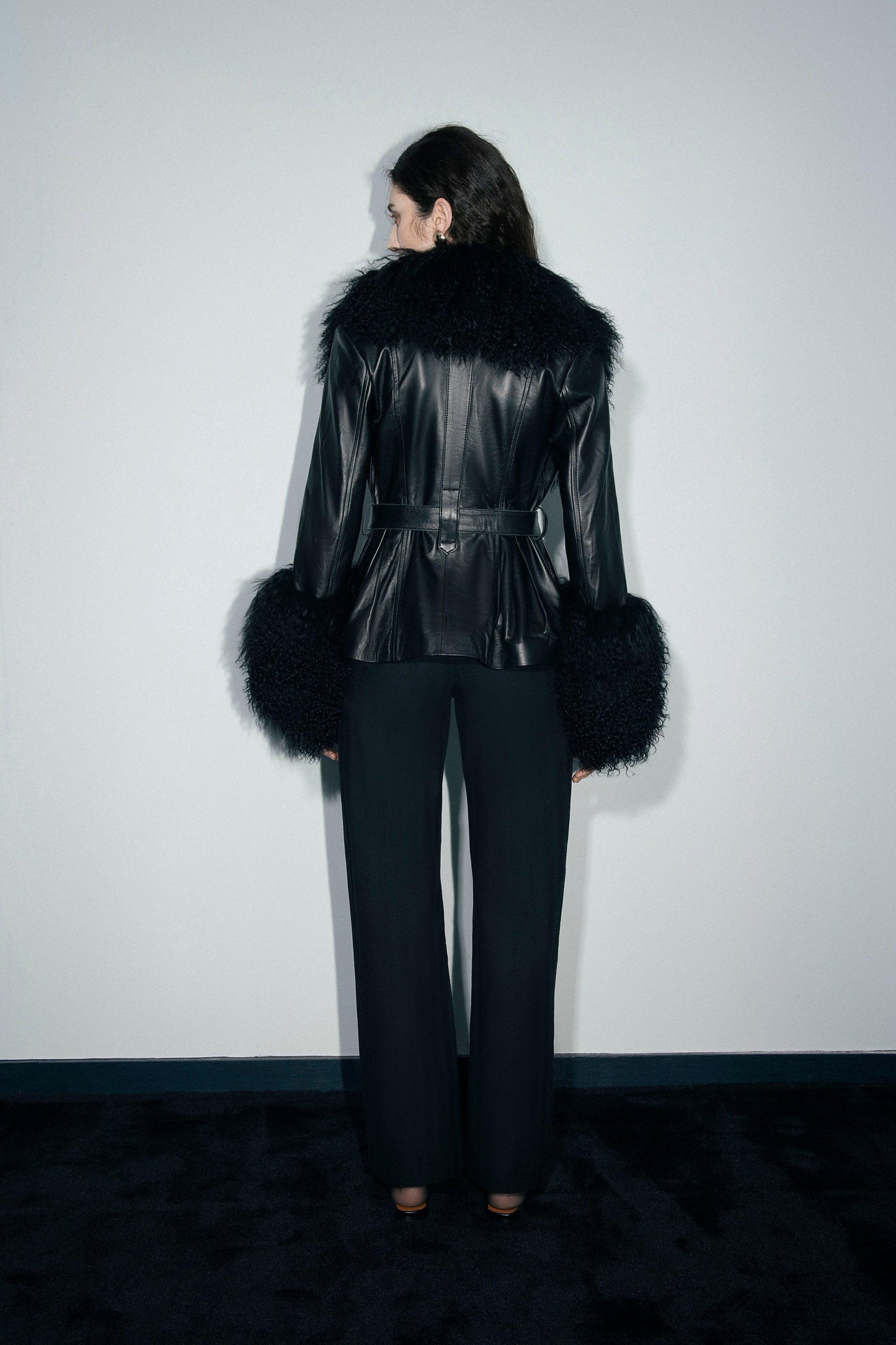 Lex Mongolian Sheep Fur Leather Jacket - Tutussie