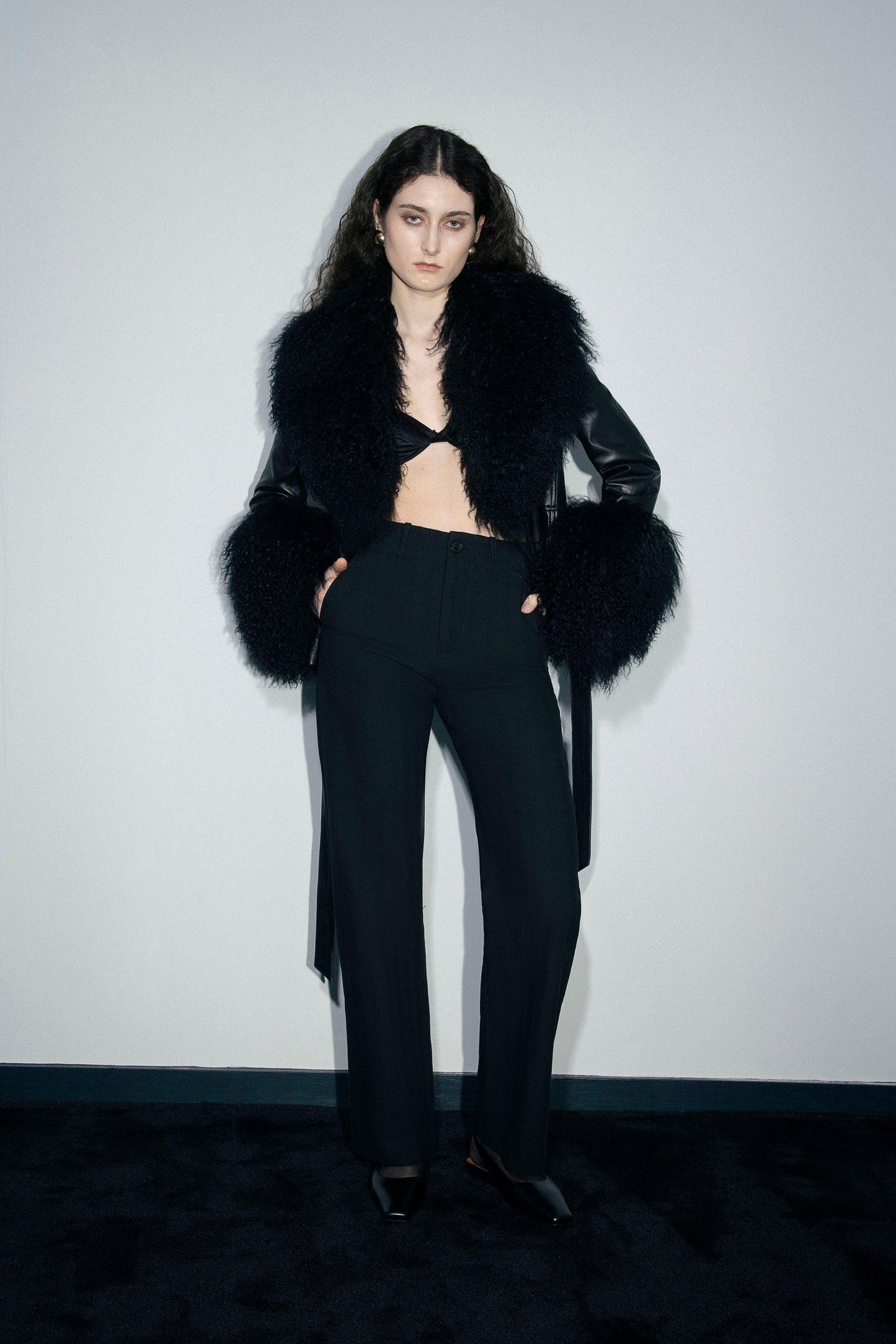 Lex Mongolian Sheep Fur Leather Jacket - Tutussie