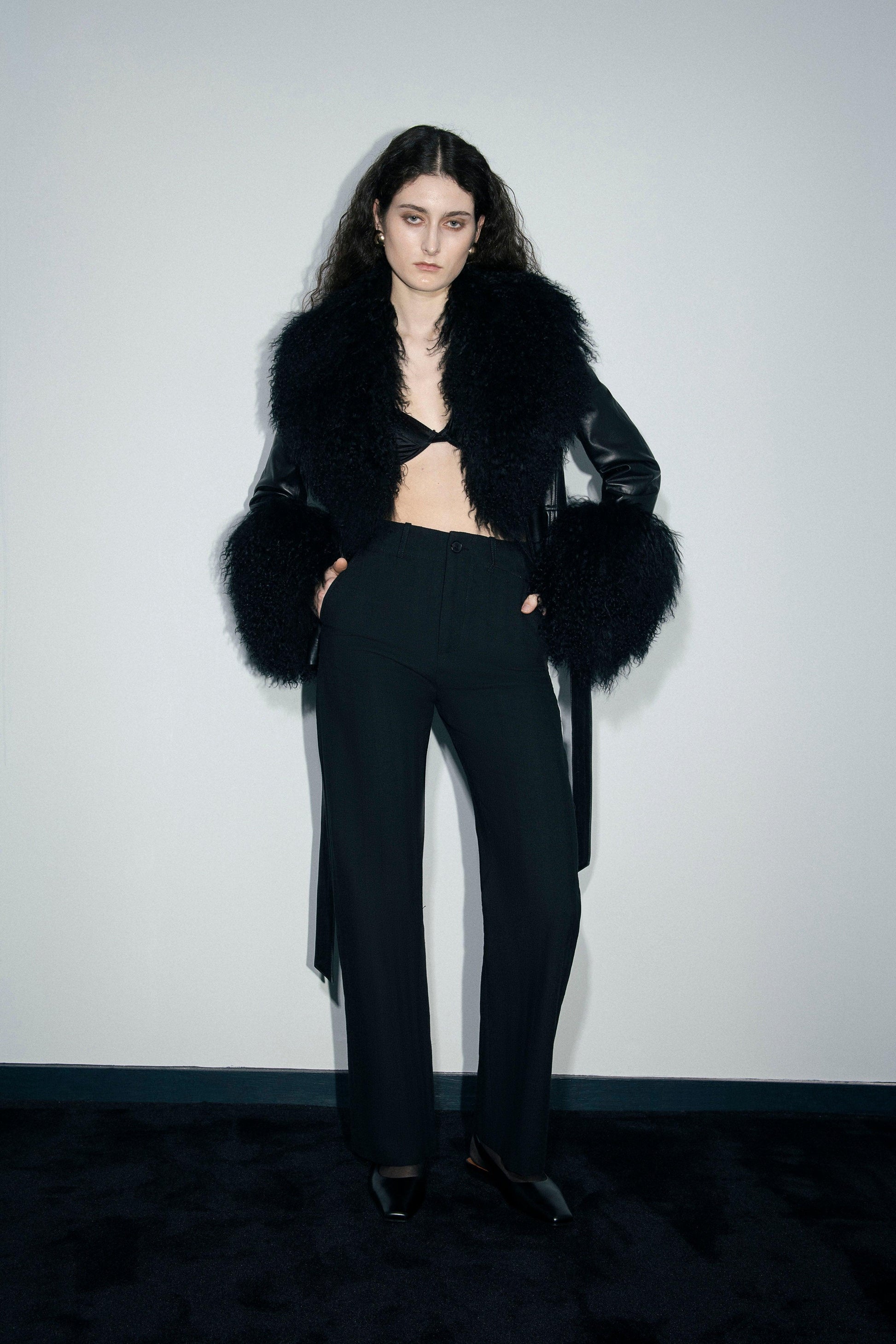 Lex Mongolian Sheep Fur Leather Jacket - Tutussie