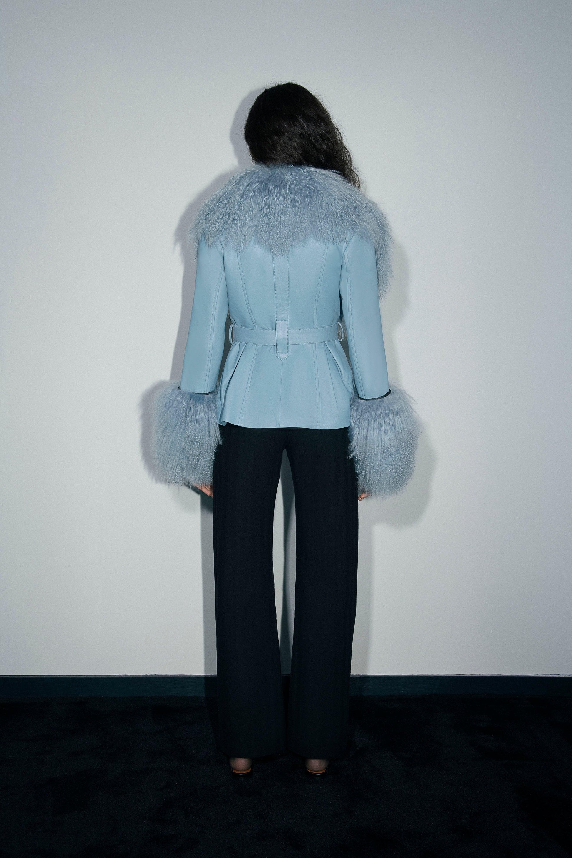 Lex Mongolian Sheep Fur Leather Jacket - Tutussie