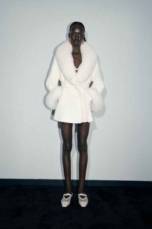 Sloane Fur Trim Jacket - Tutussie