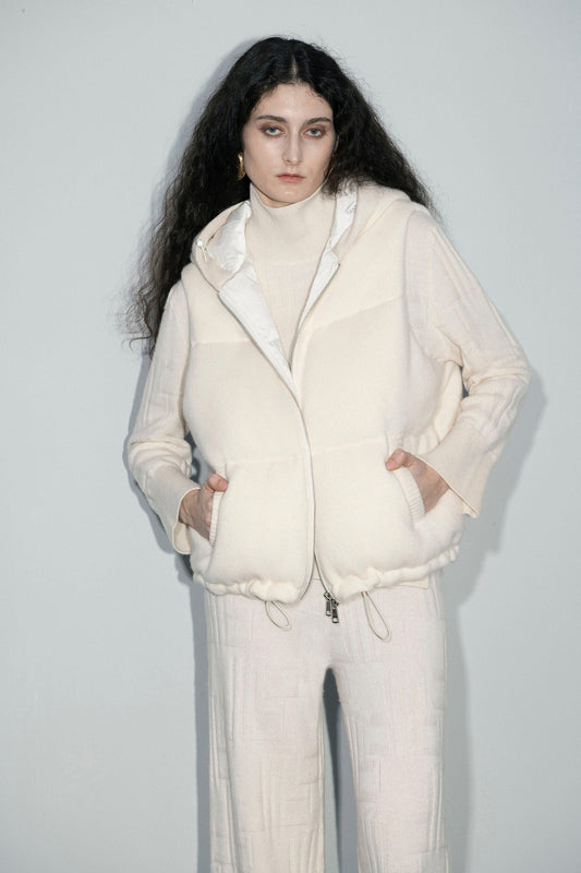 Cashmere Puffer Vest - Tutussie