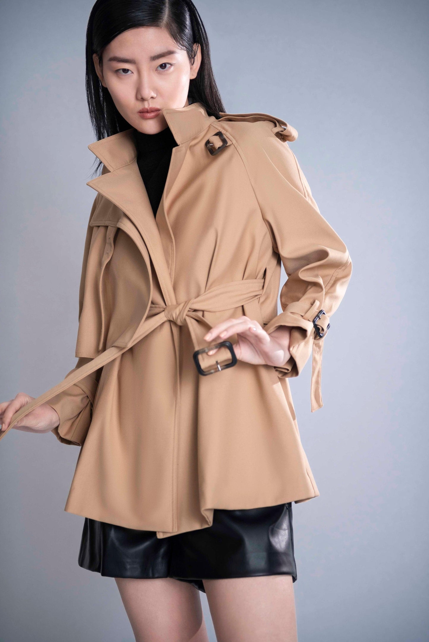 LOLA HONEY PETITE TRENCH COAT - Tutussie