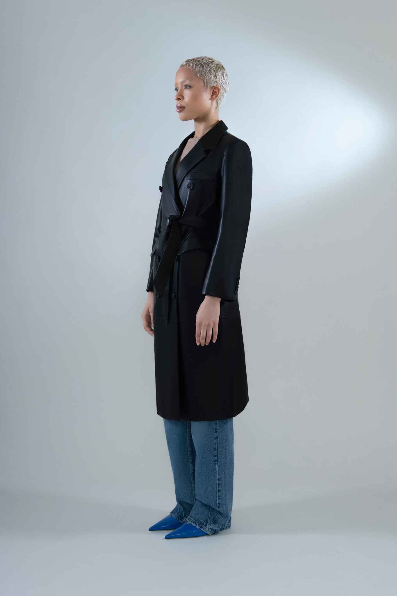 Taylor Coat in Leather - Tutussie