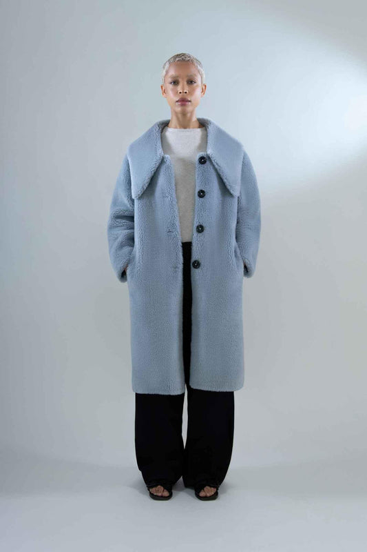 Theodora Coat in Shearling - Tutussie