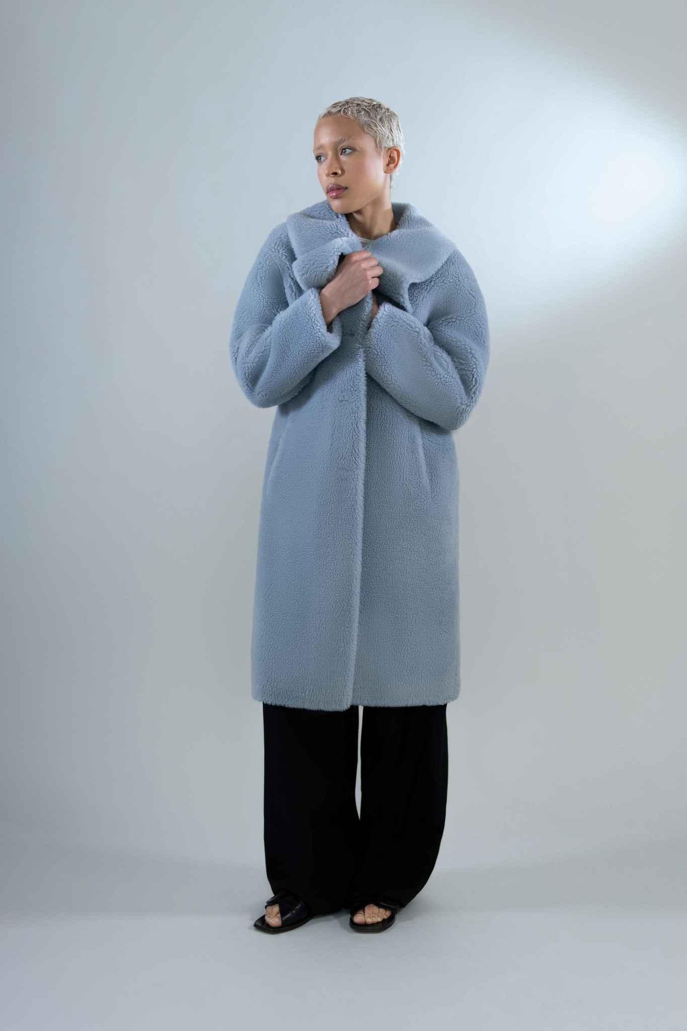 Theodora Coat in Shearling - Tutussie