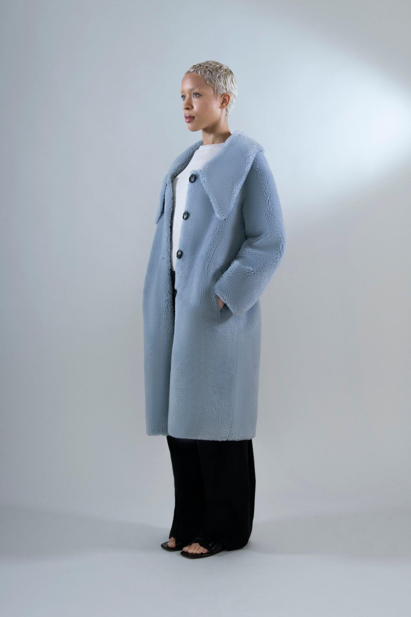 Theodora Coat in Shearling - Tutussie