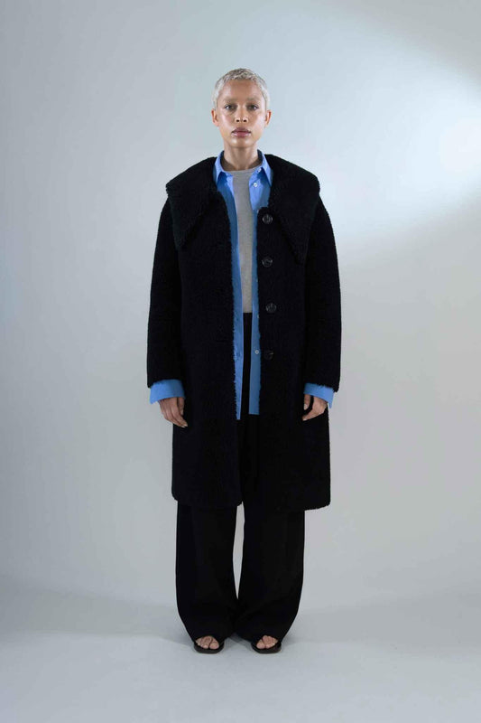 Theodora Coat in Shearling - Tutussie