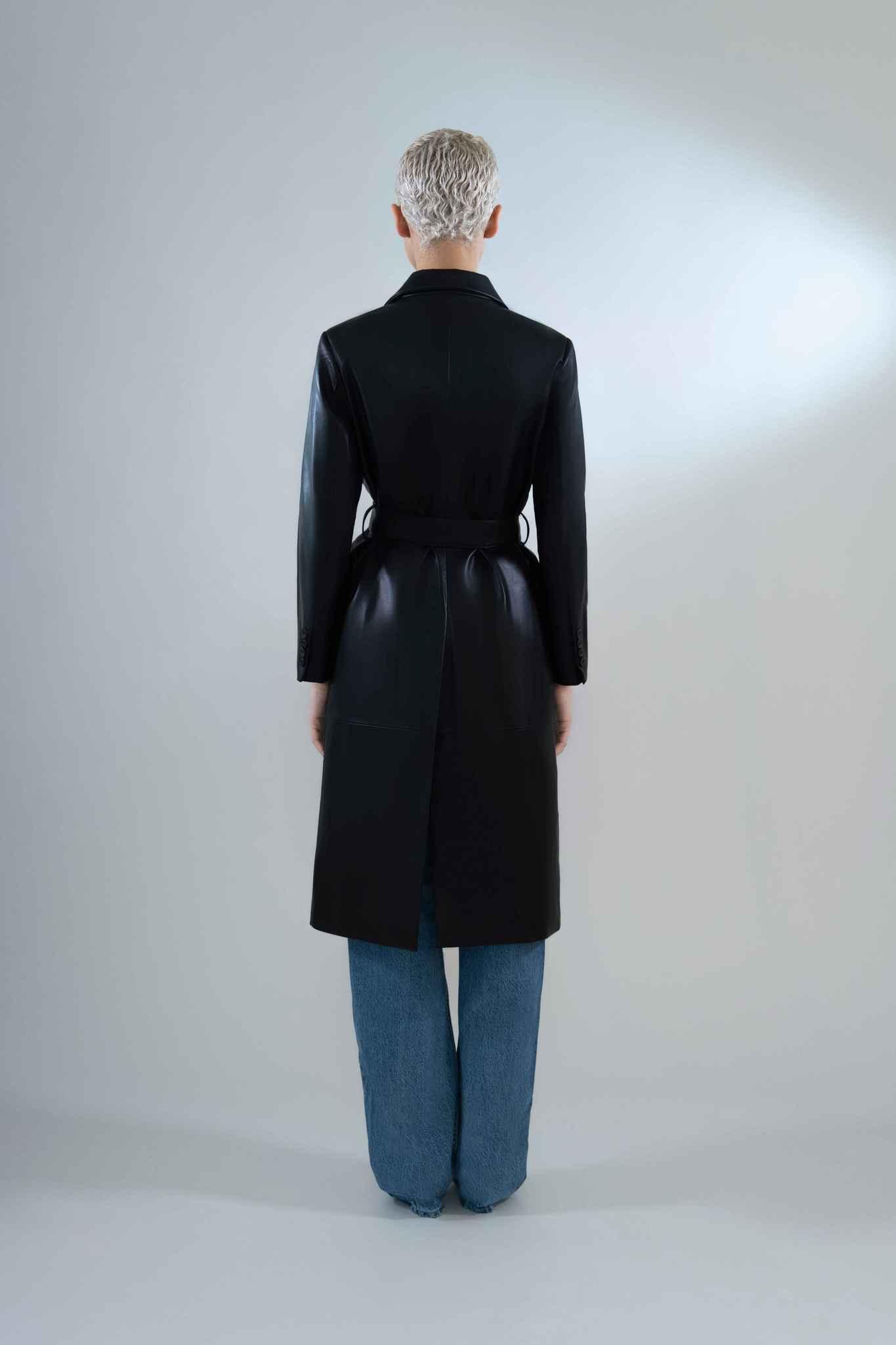 Taylor Coat in Leather - Tutussie
