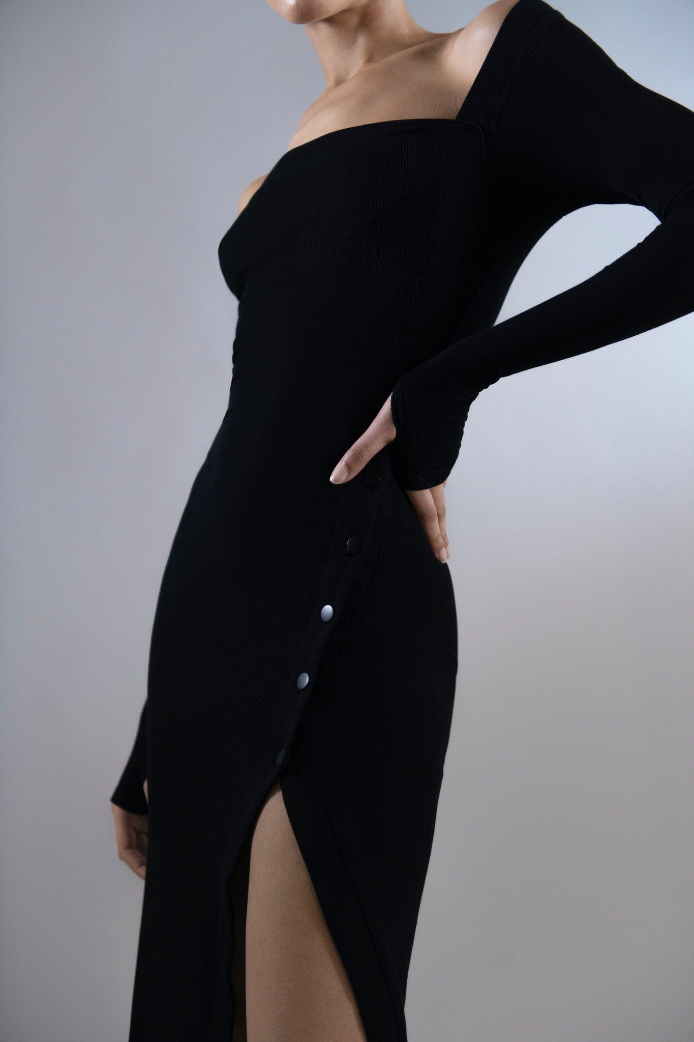 Asymmetric Dress in Cotton - Tutussie