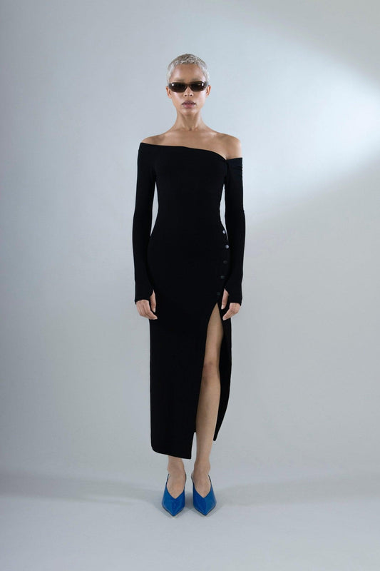 Asymmetric Dress in Cotton - Tutussie