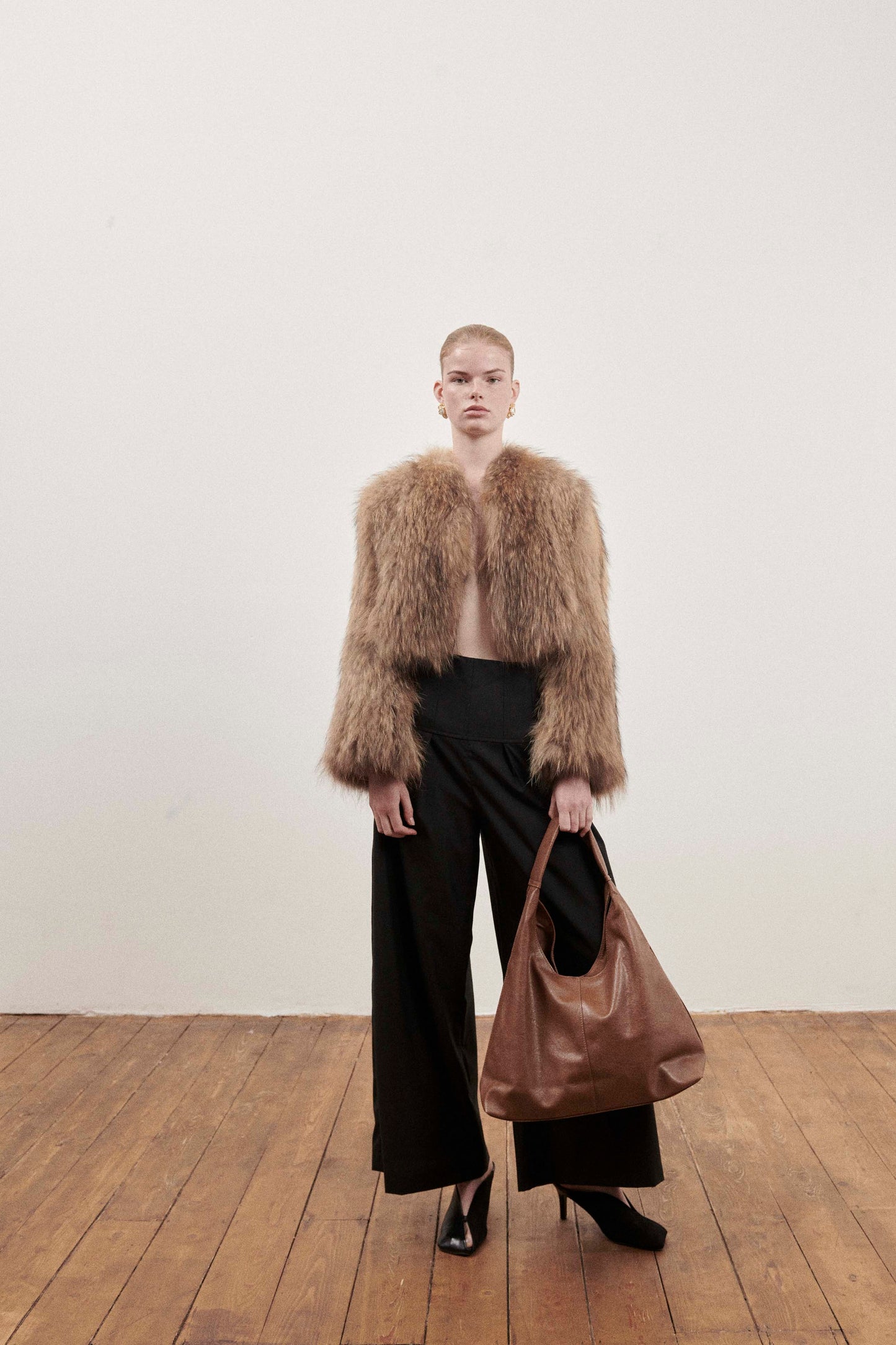 Brown Fox Fur Coat