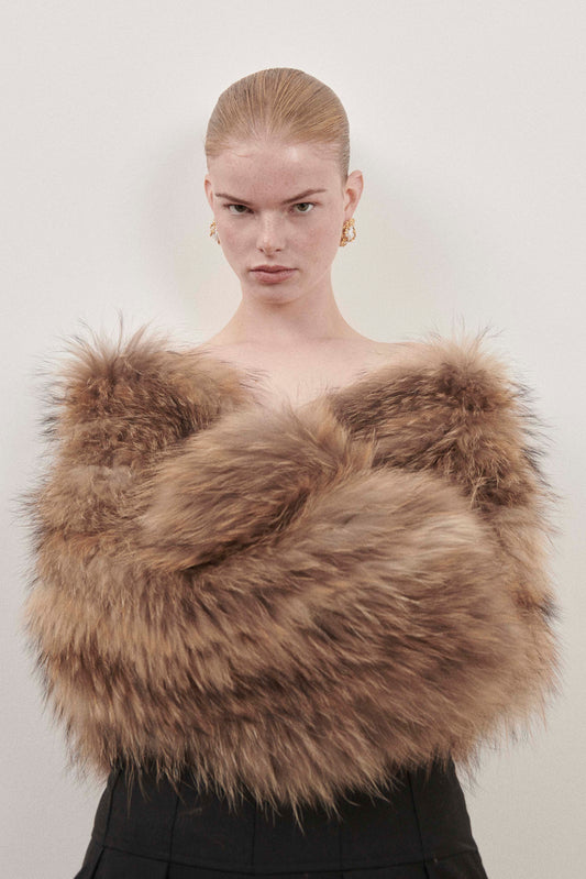 Brown Fox Fur Coat